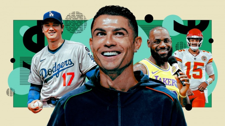 彩票资讯-2025收入最高运动员：C罗2.6亿刀居首，梅西1.3亿第3，本泽马第6